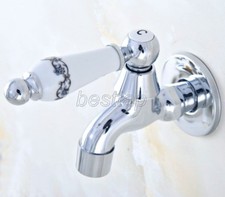 New Chrome Brass Kitchen Laundry bathroom Garden Mop Water Tap Faucet sav157