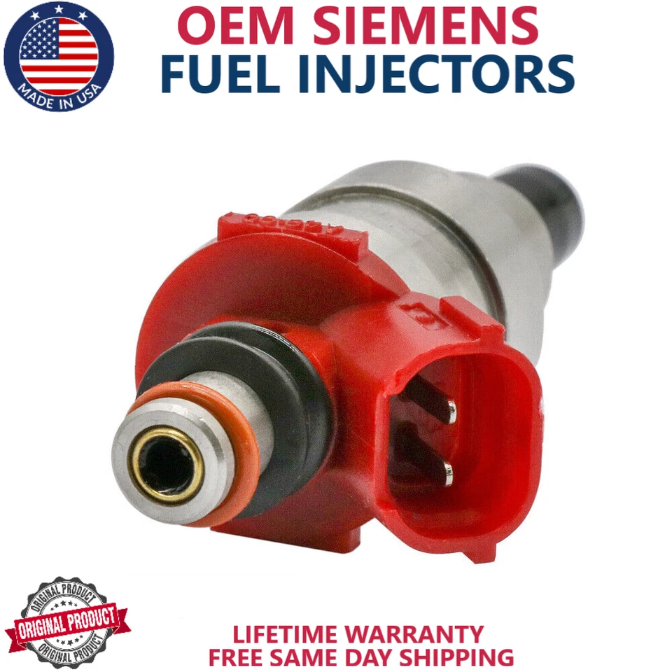 x4 Inyectores de combustible nuevos OEM SIEMENS para 1991, 1992, 1993, 1994 Mazda B2600 2,6 L I4 Foto 3 de 4