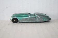 TOOTSIETOY JAGUAR XK120 CONVERTIBLE CAR DIECAST-GOOD-GREEN-LOOSE-3" LONG