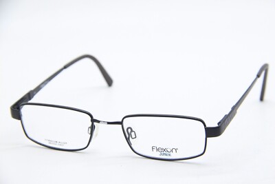 FLEXON JUNIOR CIRCUIT 002 BLACK AUTHENTIC EYEGLASSES FRAMES 48-18