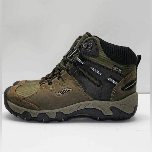 Keen, Stivali da trekking impermeabili Steens da uomo - Mensa/Nero. Taglia: 8 (US). Nuovo con scatola. - Foto 2 di 15