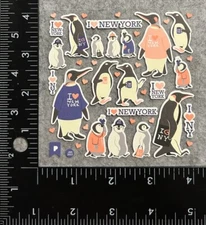 Pipsticks Stickers Penguin Coffee I Love New York City NYC Pipstickers