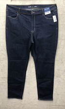 Old Navy Wow Straight Brand Women's Denim Jeans Size 18 Dark Wash High Rise
