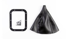 Lokar Hot Rod X70-fmb Black Ss Rectangular Floor Mount Shifter Boot 6.75 Ring