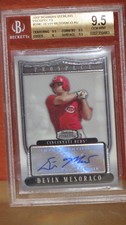 2007 Bowman Sterling Prospects Devin Mesoraco Card BGS 9.5 Auto 10.