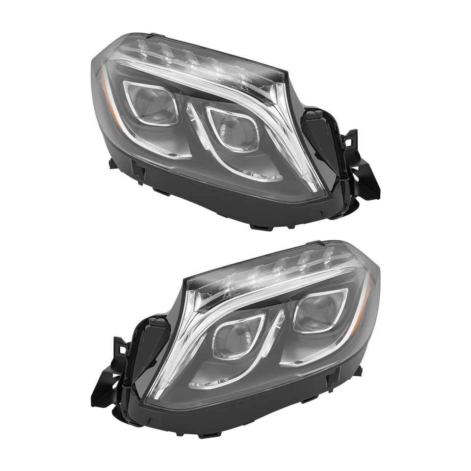For 2017-2019 Mercedes GLS450 GLS550 LED Headlight Assembly Headlamps LH+RH Pair Foto 3 de 4