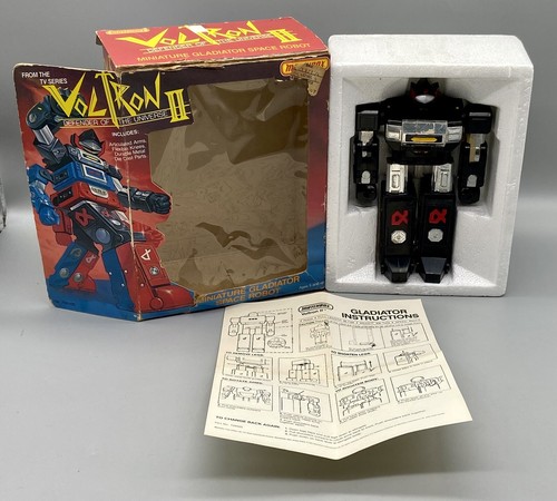 Vintage 1984 Matchbox Voltron II Black Gladiator Complete With Box - Picture 2 of 14