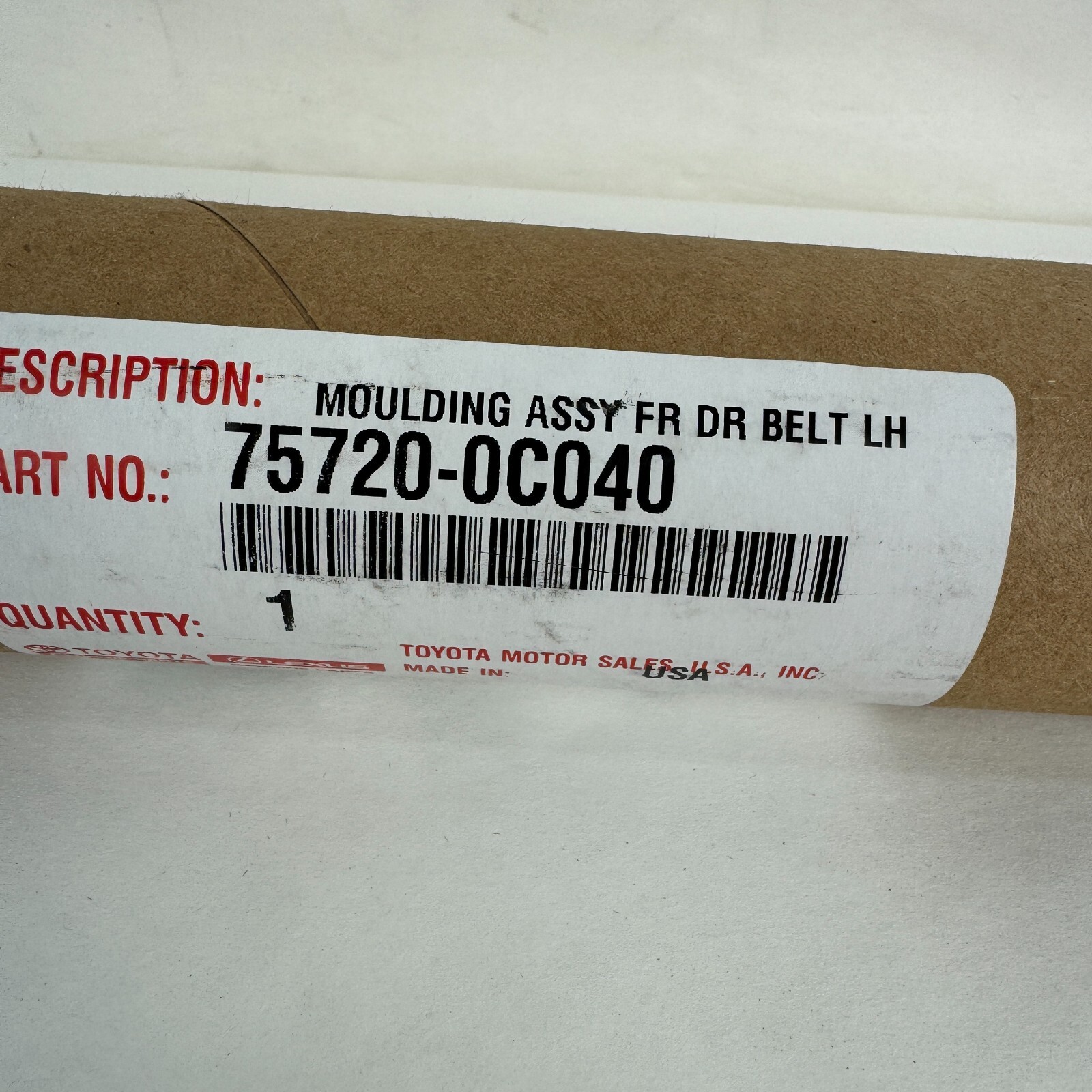 OEM 2022 2023 2024 Toyota Tundra Front Left Gloss Black Belt Molding ...