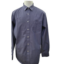 Brooks Brothers Regent Fit Men's Size L Blue All Cotton Long Sleeve Casual Shirt