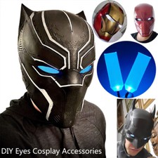 Cosplay Mask DIY LED Lights Eyes Kits Superhero Helmet Eye Light Accessories S02