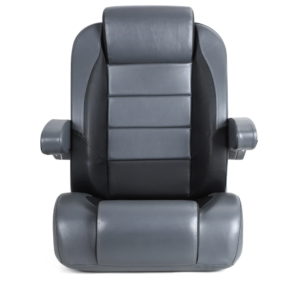 NORTHCAPTAIN Pontão Reclinável Cadeira de Capitão Assento Balde, Carvão/Preto - Imagem 2 de 4