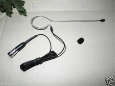 NEW Single ear BLACK Headset Head Microphone Mic For Audio-Technica (Hirose 4Pin