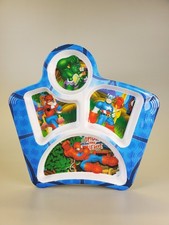 Marvel Spider-Man  Friends Melamine Divided Kids Plate Zak Designs