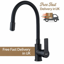 Flexible Kitchen Sink Mixer Tap Single Lever with 360° Swivel Hose, Water-Saving
