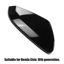 Right Passenger Side Mirror Cap Cover Black Gloss For Honda Civic 2016 2017-2021