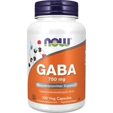 NOW Foods Gaba 750 mg 100 Veg Caps