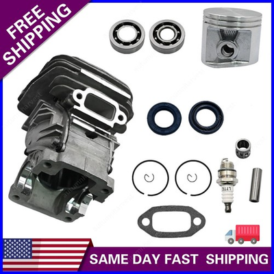 #ad #ad For Stihl MS291 MS271 Chainsaw 47mm Big Bore Top End Cylinder Piston Replacement $59.37