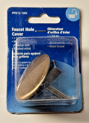 Plumb Pak PP815-1BN Faucet Hole Cover, Screw-In, For: Sink and Faucets