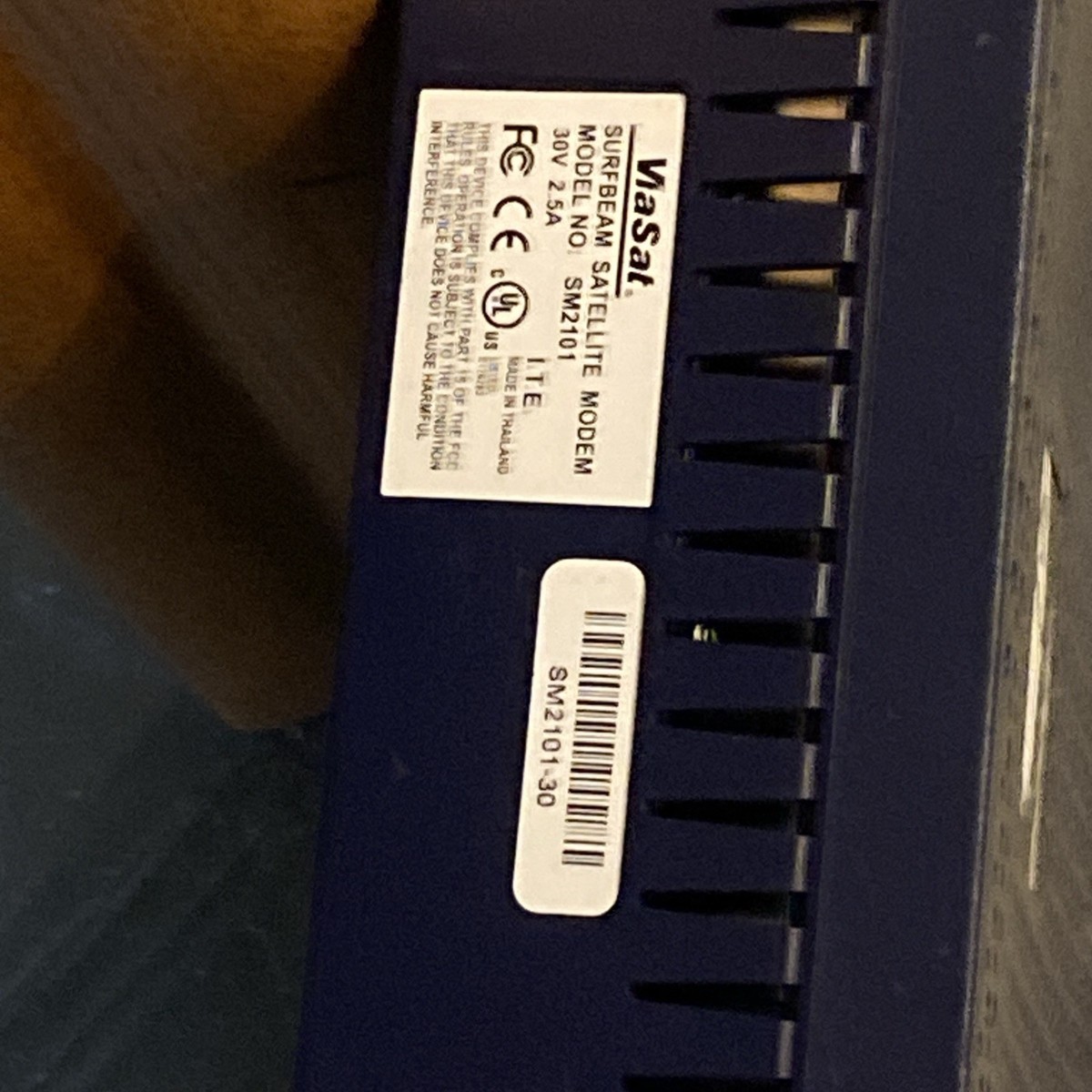 Satellite Internet Modem Viasat SM2101 WildBlue Modem - Power