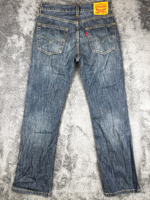 Levis 527 Slim Fit Bootcut Jeans Mens 30x32 Blue Dark Wash Western Cowboy
