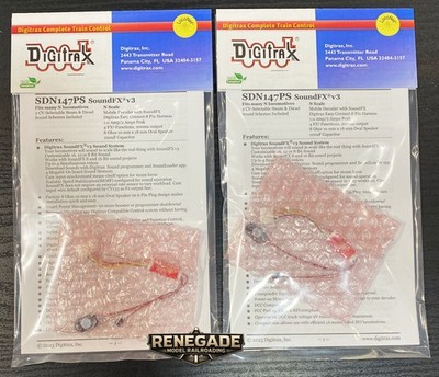 Digitrax SDN147PS N Scale Sound Decoder 8-Pin w/Speaker 2-Pack
