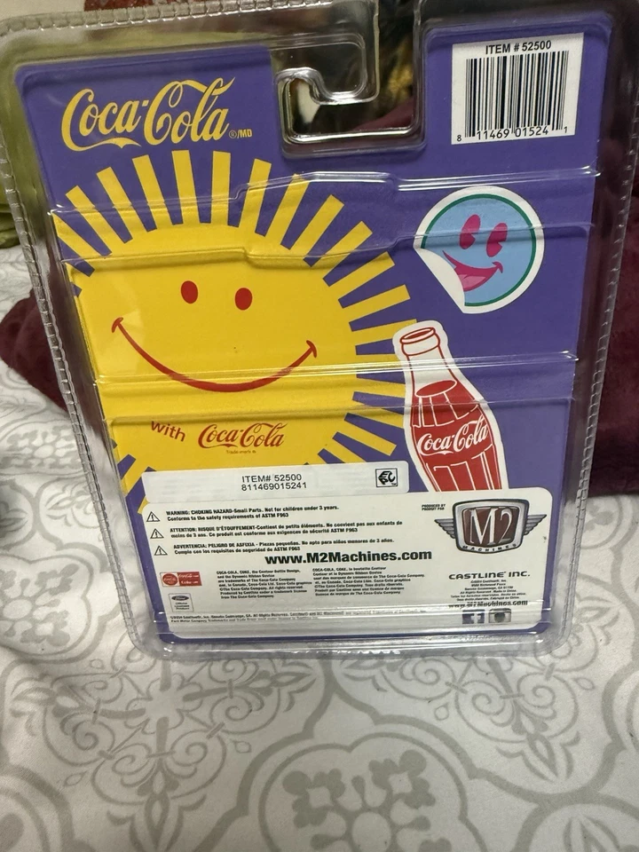 2025 M2 MACHINES COCA COLA 1964 FORD ECONOLINE TRUCK CHASE PURPLE CHASE 1/750 - Image 2 of 3