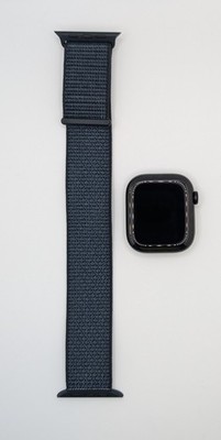 Apple Watch Series 11 42 mm - Jet Black Case/ Blue Sport Loop Band (Good). ~WW3~