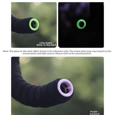 Rennrad Drop Lenker mit Glow in Dark Endabdeckungen und komfortorientierten Grif
