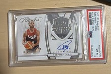 /25 Auto 2021 Panini Flawless Stephen Curry USA Basketball Autograph 10/25 PSA 8