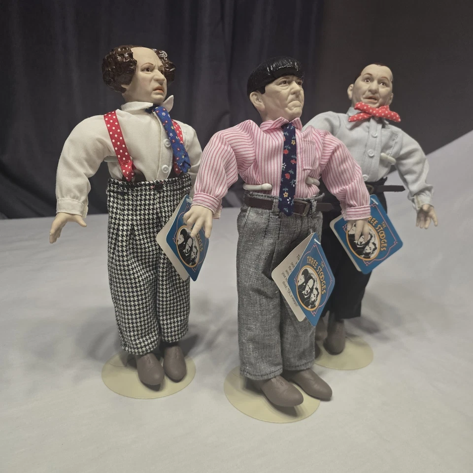 Juego de figuras de muñecas Three Stooges de Norman Maurer Productions MGM 1991 Foto 3 de 4