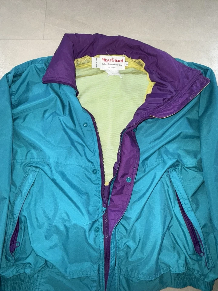 Vintage WearGuard Windbreaker Jacket 1990’s Size Large Retro Made In Taiwan - Image 3 of 4