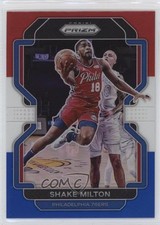 2021-22 Panini Prizm Red White & Blue Prizm Shake Milton #58 00gy