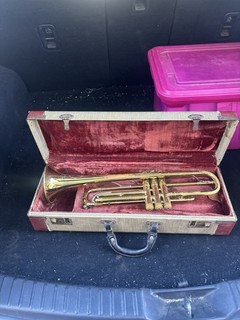 The Indiana Elkhart Martin Band Inst Trumpet 66120 USA per ricambi! Senza riserva!