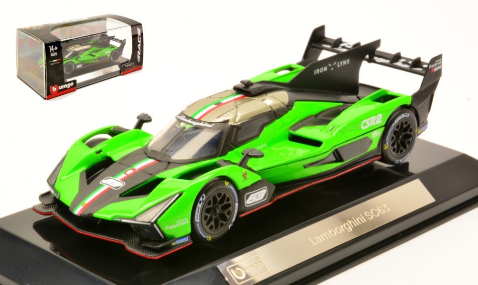 Lamborghini Sc63 #63 Iron Linx 1:43 Model Bburrago | eBay