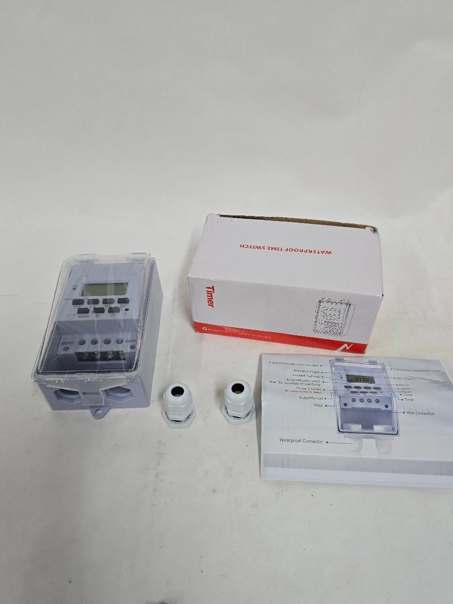 Suraielec KG316T-F Waterproof Digital Timer Switch 110V 40A Programmable