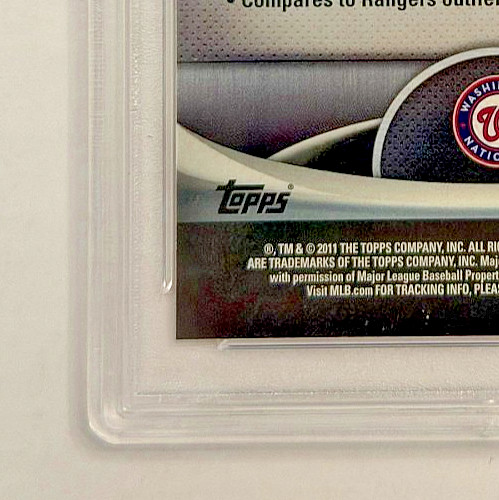 2011 Bowman Platinum Bryce Harper X-Fractor #BPP1 PSA 9 MINT Prospect RC view 13