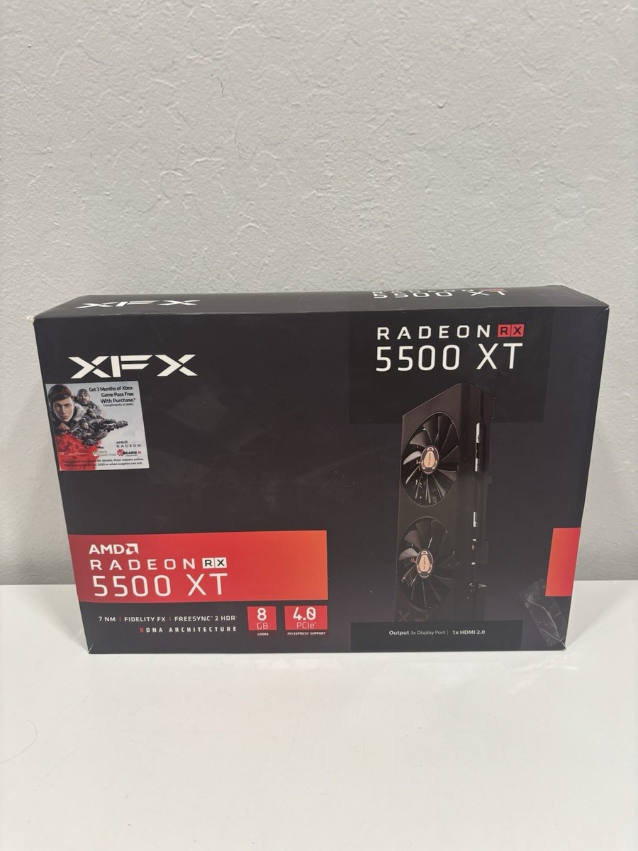 Graphics Card Rx 5500 Xt Thicc XFX RX 5500 XT Thicc II Pro 8GB