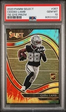 2020 Select Ceedee Lamb FIELD LEVEL TIE-DYE ROOKIE #7/25 Dallas Cowboys PSA 10💎