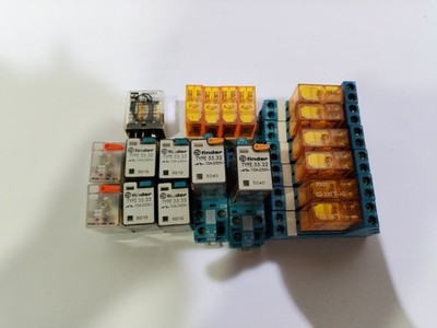 Konvolut Koppelrelais Finder 55.32 55.33 + Sockel Steckrelais 230V - Ungetestet