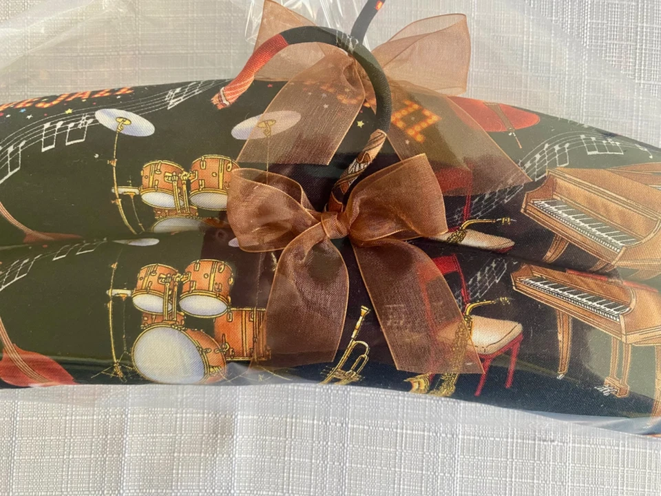 Handmade Set of TWO Coat Hangars with Brass Instruments. Fabulous gift! - image 2 of 3