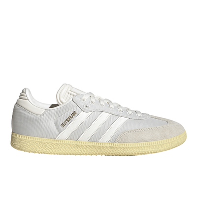 adidas gazelle silver green womens adidas Germany Samba 125th Anniversary Indoor Soccer Shoes (Cloud White/Off White/Almost Yellow) main image 0