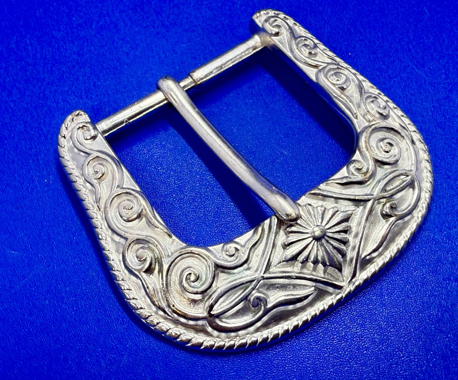 Ranger Style Vintage 1995 NOS Diamond Pattern Replacement B.A.S. Belt Buckle