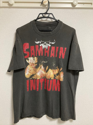 Rare SAMHAIN INITIUM All Size Cotton Black T-Shirt SU439