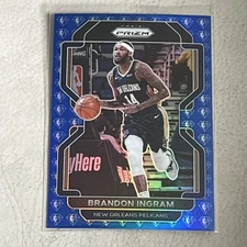2021 Panini Prizm NBA 75th Anniversary #9 Brandon Ingram Pelicans  SSP Blue