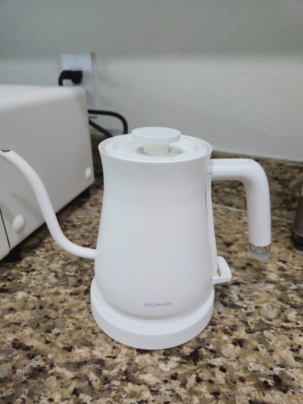 BALMUDA The Electric Pour Over Kettle, White | Gooseneck Electric Kettle |
