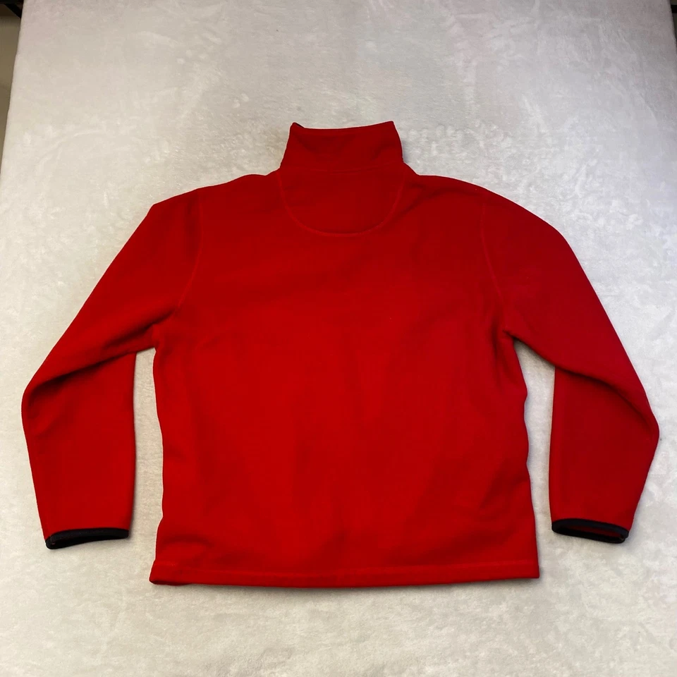 Polo Sport Ralph Lauren красный флис четверть молнии пуловер толстовка мужской размер L - Изображение 4 из 4