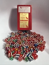 Vintage Lot 163 Las Vegas casino dice Die T-K Bud Jones Paul-son Craps Gambling