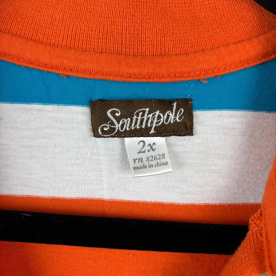 Vintage Southpole Women's Striped Tee - Size 2X - Image 3 of 4