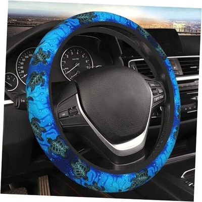 #ad Watercolor Blue Sea Turtle Car Steering Wheel Cover Tribal Sea Turtles $23.49
