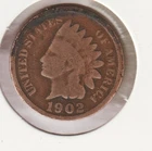 US Rare Old West 1902 Indian Head Penny Coin American Collection Shield Cent USA